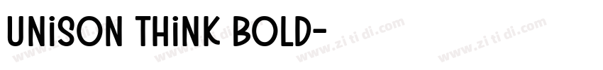 Unison Think Bold字体转换